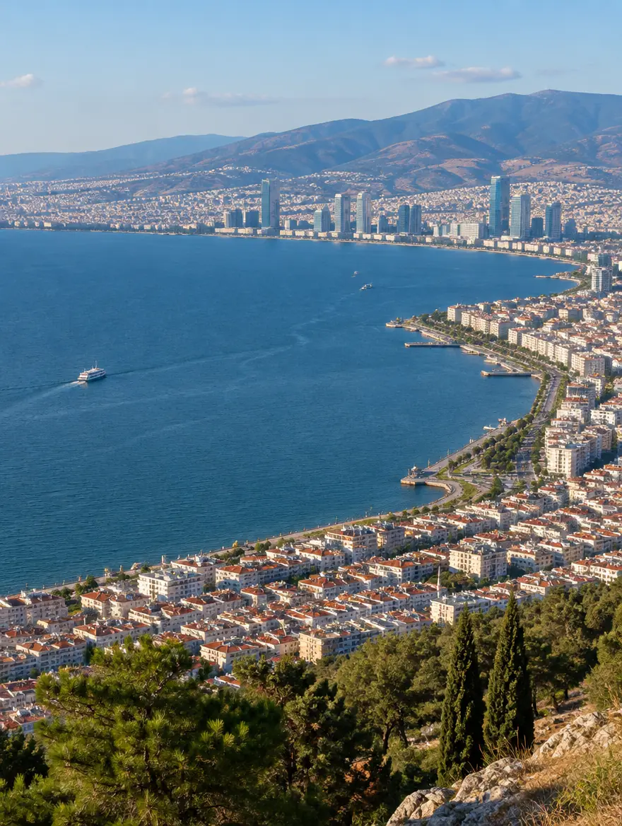 İzmir konum, Ege kıyısı