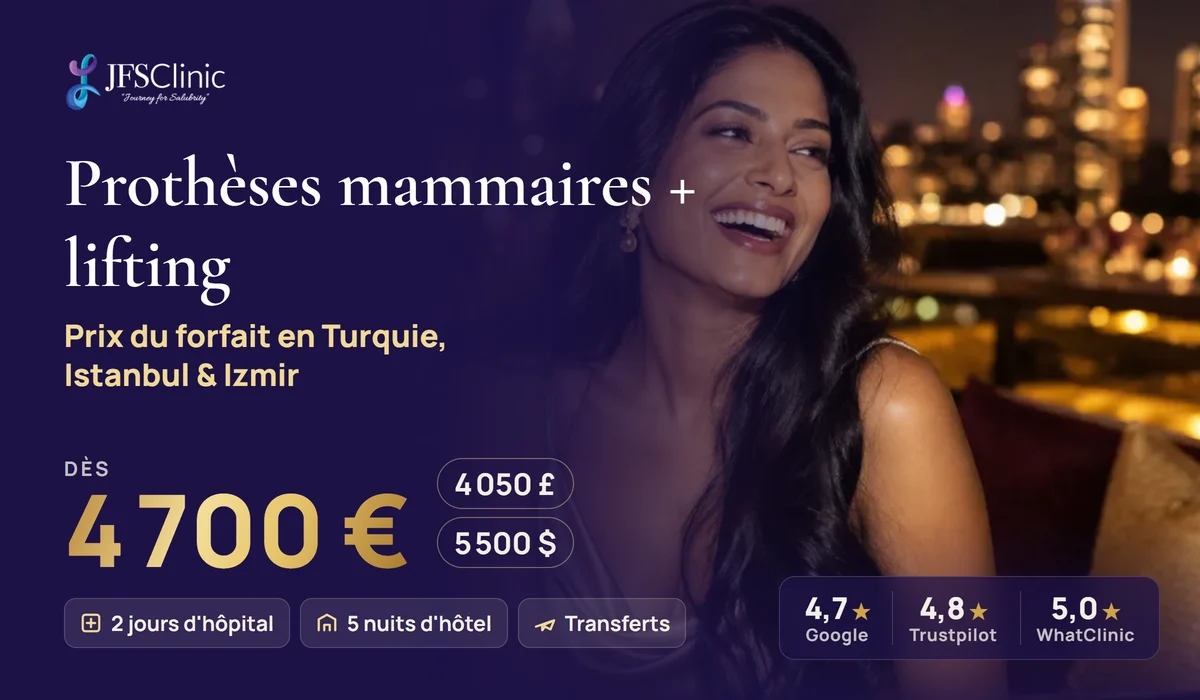 Lifting mammaire à l'étranger Turquie