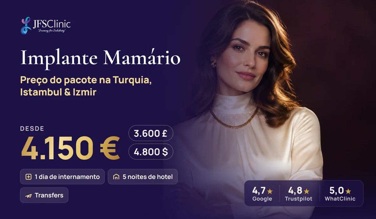 Próteses mamárias Turquia tudo incluído