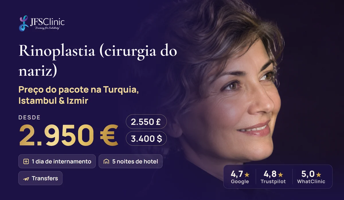 Rinoplastia Turquia tudo incluído