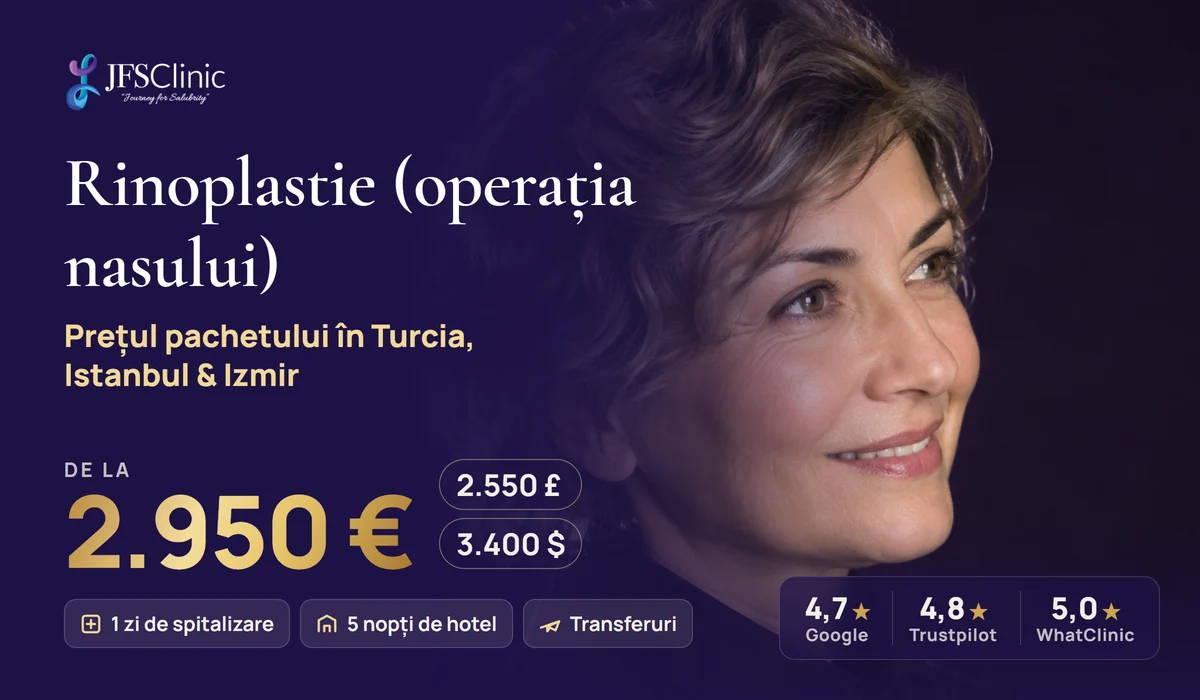 Rinoplastie Turcia all inclusive
